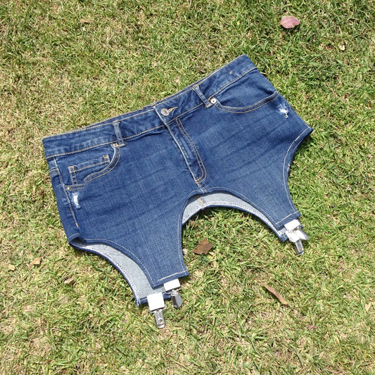 Pants garter jean rework